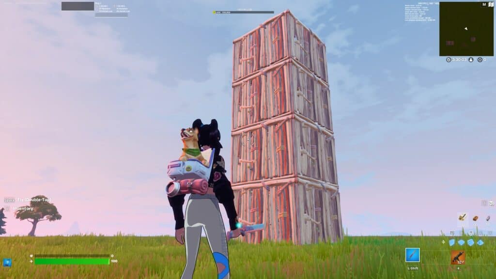 Fortnite Build 1 by 1 Tower