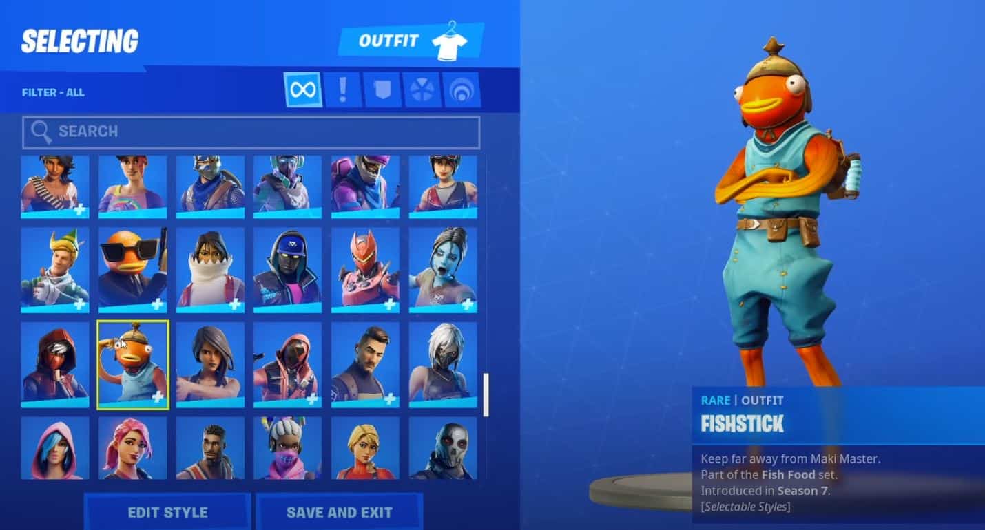 Fishstick Fortnite Skin