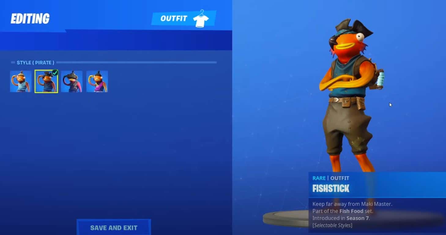 Fishstick Fortnite Skin Pirate