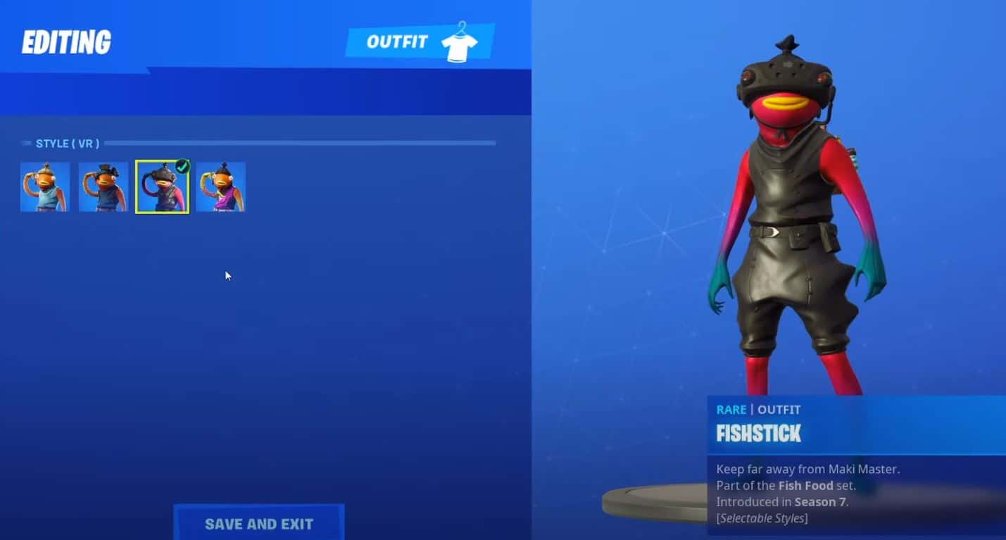 Fishstick Fortnite Skin VR