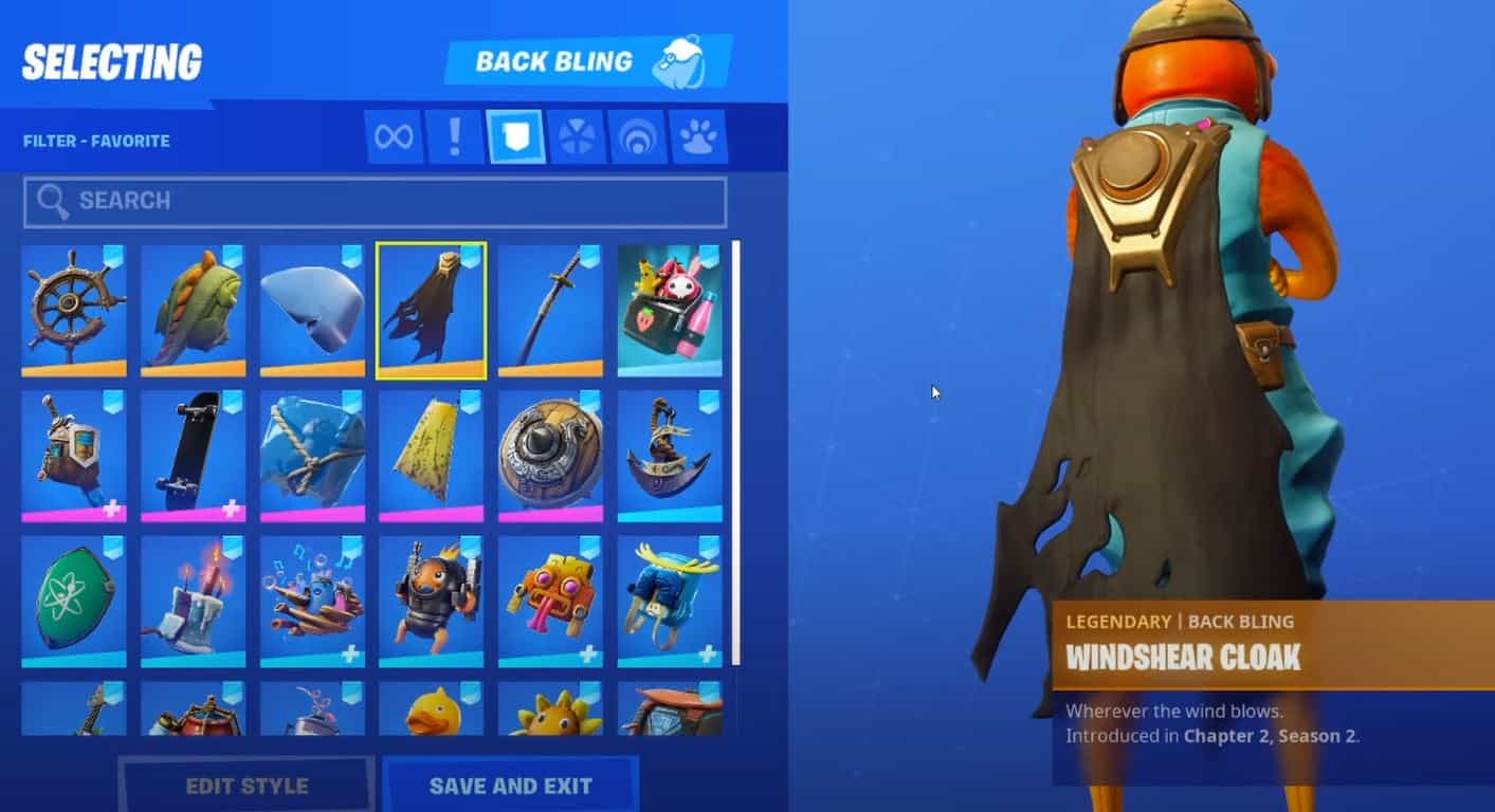 Fishstick Fortnite Skin With Windshear Cloak