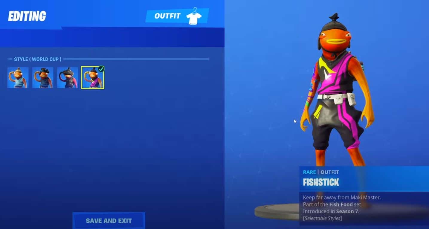 Fishstick Fortnite Skin World Cup