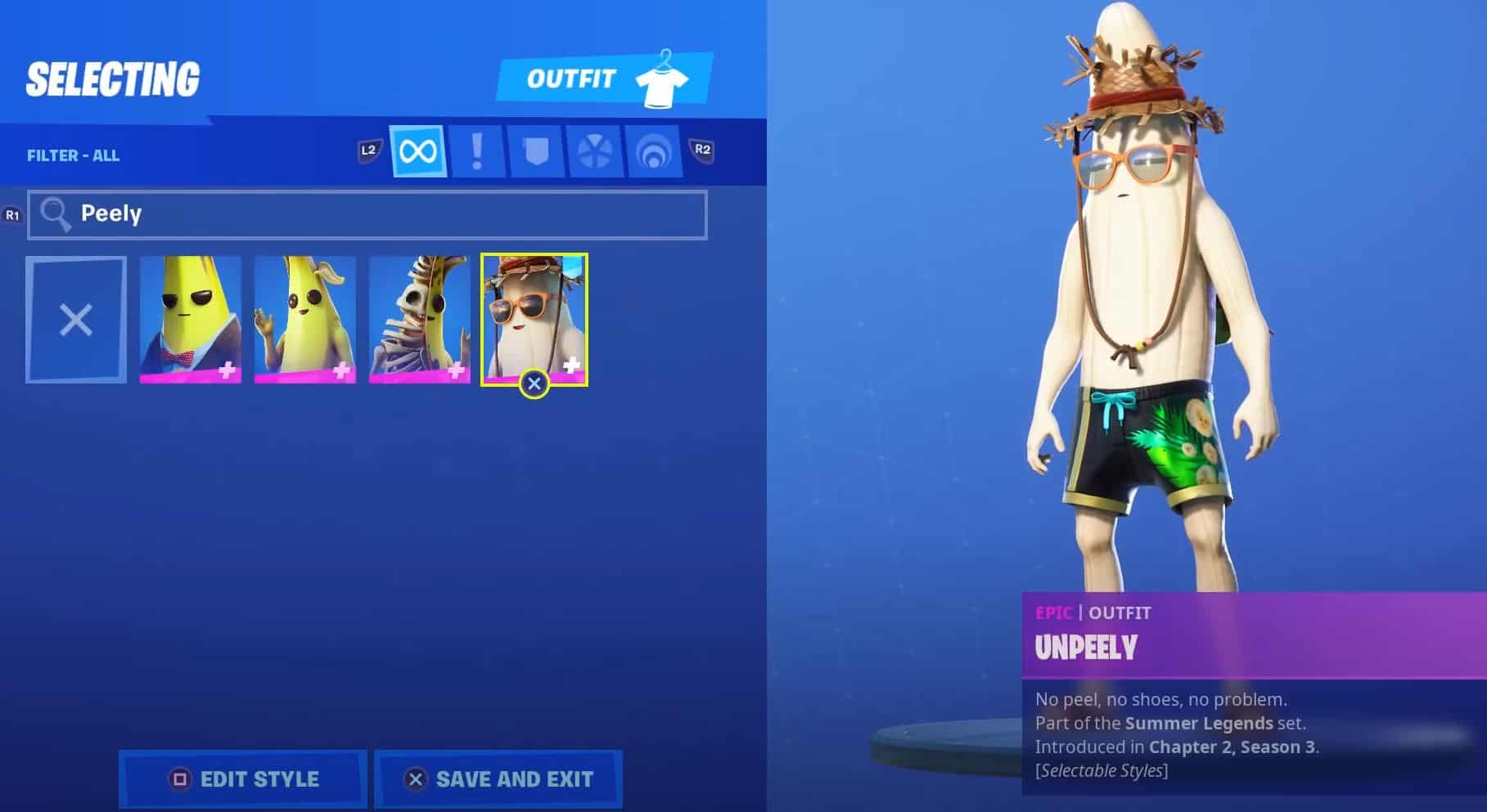 Fortnite Unpeely Skin