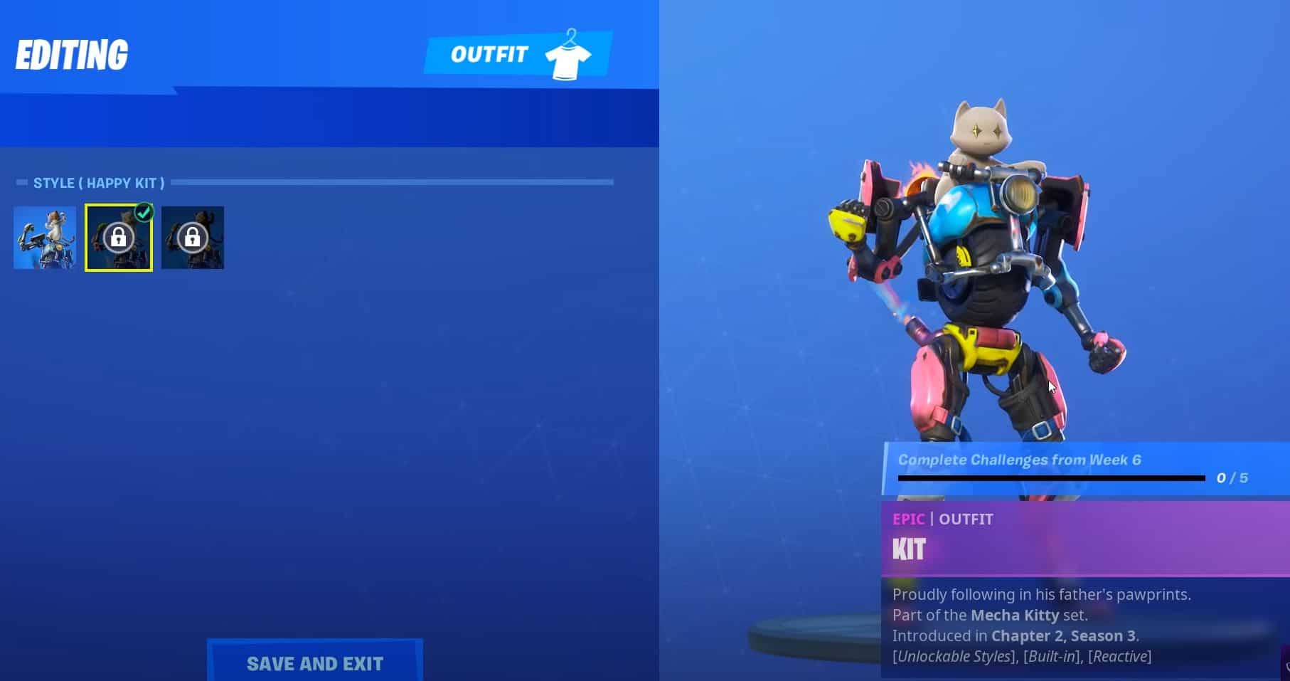 Kit Fortnite Skin Happy Kit