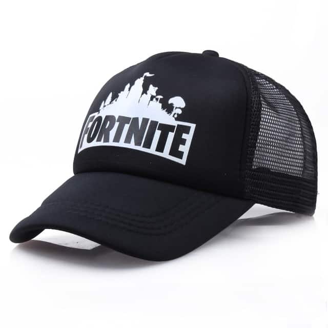 Sombrero de Fortnite para hombre y mujer, gorra de béisbol de malla, sombreros de Sol para estudiantes, color blanco y negro, regalo|Figuras de acción| - AliExpress