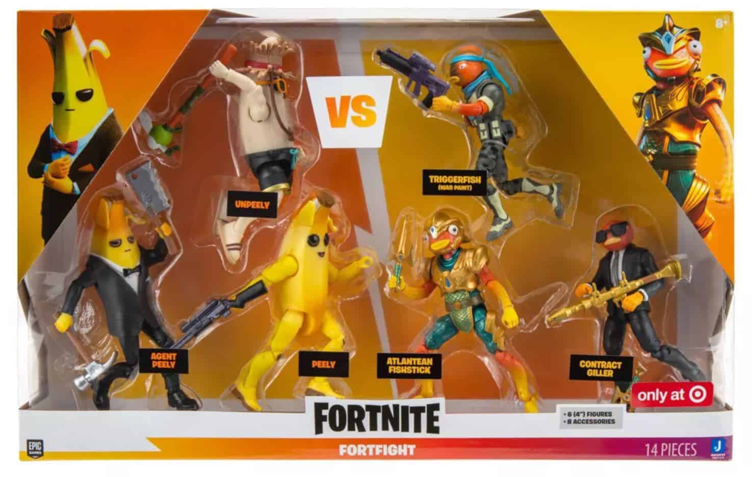 Team Fishstick vs. Team Peely Action Figures 6 Pack